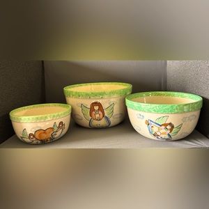 Holiday Angel Nesting Mixing Bowls by Vital Unit